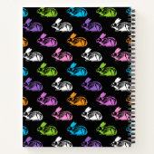 Skelettkaninchen Muster Notizblock (Rückseite)