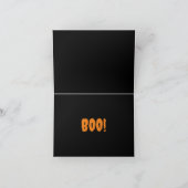 Skelettkarte Dackel Halloween Karte (Innenseite)