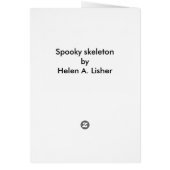 Skelettkarte Halloween (Hinten)