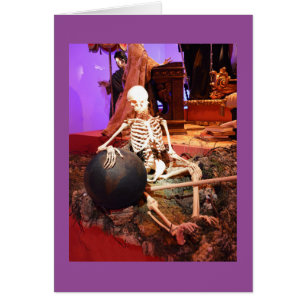 Skelettkarte Halloween