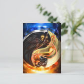 Skelettkarte Postkarte (Stehend Vorderseite)