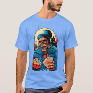 Skelettkarten-Würfel-Player - Funny Gambler Casino T-Shirt