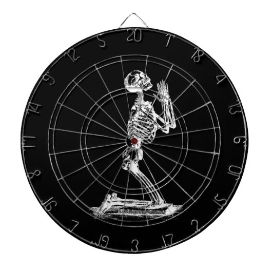 Skelettkartett Dartscheibe (vorne)