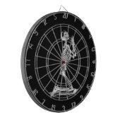 Skelettkartett Dartscheibe (Vorderseite Links)