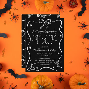 Skelettkastenrahmen Halloween Einladung