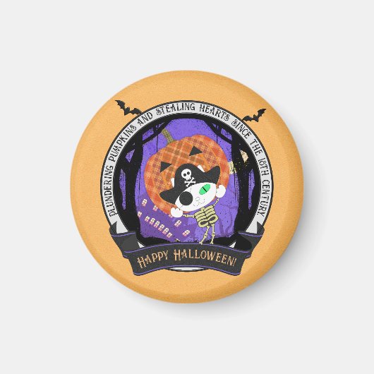 Skelettkatze Magnet (Vorne)