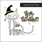 Skelettkatzenklatsche und Spooky Spinnen Halloween Kaffeetasse