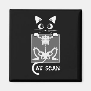Skelettkatzenscans Ct Scaning Funny X Ray Pub Meme Magnet