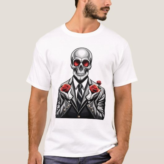 Skelettkeimen von Blume T-Shirt (Vorderseite)