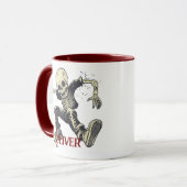 Skelettketten Halloween - Spooky Dancing Vibes Tasse (Vorderseite Links)