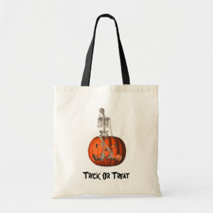 Skelettkiste Kürbislaterne Halloween Funny Tote Ba Tragetasche