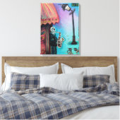 Skelettklub Wrapped Canvas Print Leinwanddruck (Insitu (Schlafzimmer))