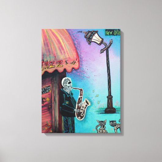 Skelettklub Wrapped Canvas Print Leinwanddruck (Vorderseite)
