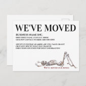 Skelettknochen-Chiropraktor umgezogen Zuhause Ankündigungspostkarte (Vorne/Hinten)