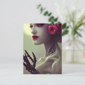 Skelettknochen Frau Postkarte (Stehend Vorderseite)