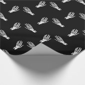 Skelettknochen Geschenkpapier (Ecke)