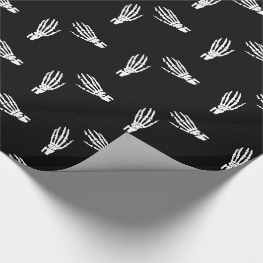 Skelettknochen Geschenkpapier (Ecke)