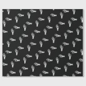 Skelettknochen Geschenkpapier (Flach)