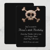 Skelettknochen gestört JEGLICHE EREIGNISSE Einladung (Vorne/Hinten)