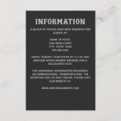 Skelettknochen Hochzeitkarte Begleitkarte (Vorderseite)