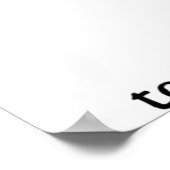 Skelettknochen im durchschnittlichen menschlichen  poster (Ecke)