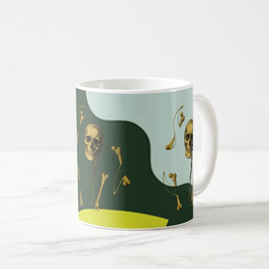 Skelettknochen Kaffeetasse (VorderseiteRechts)