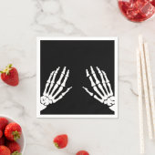 Skelettknochen Serviette (Beispiel)