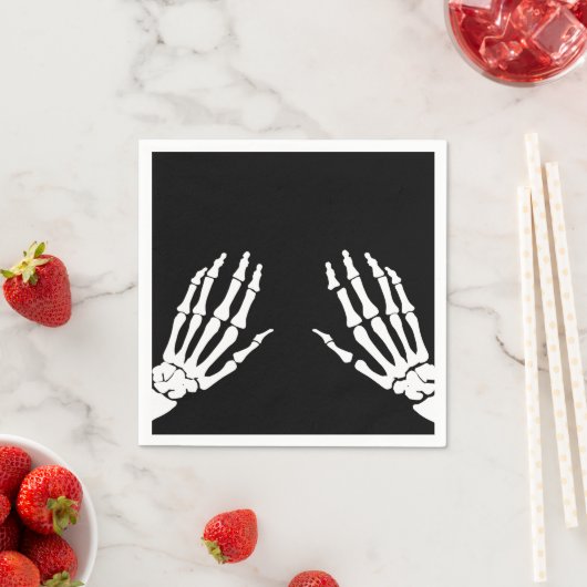 Skelettknochen Serviette (Beispiel)