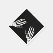 Skelettknochen Serviette (Ecke)