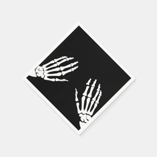 Skelettknochen Serviette (Ecke)