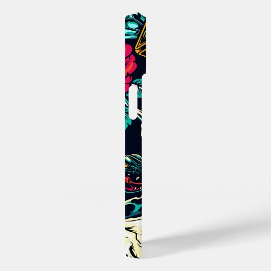 Skelettknochen Zeichnend iPhone Case (Rückseite / Rechts)