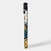 Skelettknochen Zeichnend iPhone Case (Rückseite / Links)