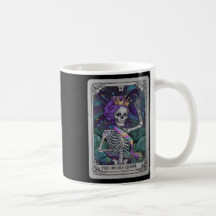 Skelettkönigin Tarotkarte Gothic Hexen Halloween Kaffeetasse