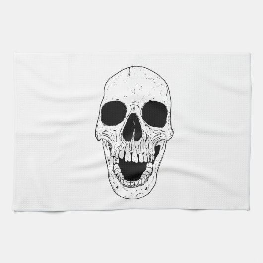 Skelettkopf Küchentuch (Horizontal)