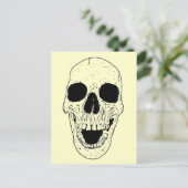 Skelettkopf Postkarte (Stehend Vorderseite)