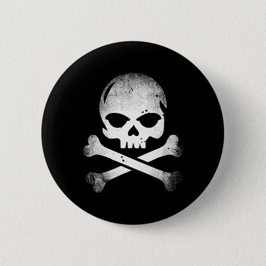 Skelettkreuz Button (Vorderseite)