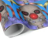 Skelettkrummpapier Geschenkpapier (Rolleneckpunkt)
