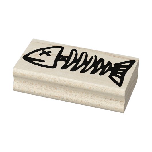 Skelettkunst Briefmarke Gummistempel (Stempel)