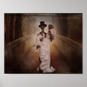 Skelettkunst für Braut und Bräutigam Poster (Vorne)