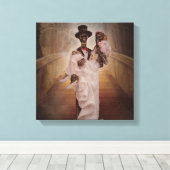 Skelettkunst über Braut und Bräutigam Leinwand (Insitu (Holzboden))