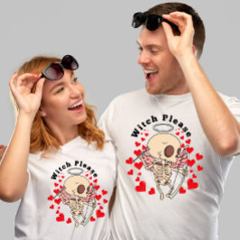 Skelettkupider Valentinstag T-Shirt