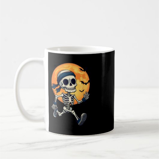 Skelettlauf Funny Halloween Kostüme Männer Frauen Kaffeetasse (Links)