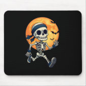 Skelettlauf Funny Halloween Kostüme Männer Frauen Mousepad (Vorne)