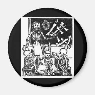 Skelettlehrer und Schüler "Tag der Toten" Magnet