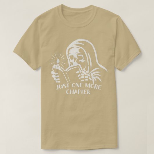 Skelettlesebuch nur noch ein Kapitel Schwelle T-Shirt (Design vorne)
