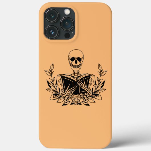 Skelettleser Buch Bookworm Reader Funny Gift  Case-Mate iPhone Hülle (Rückseite)