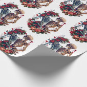 Skelettliebhaber Geschenkpapier (Ecke)