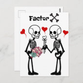 Skelettliebhaber Postkarte (Vorne/Hinten)