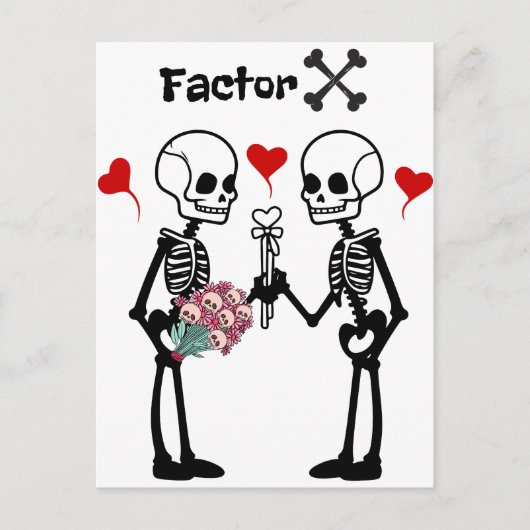 Skelettliebhaber Postkarte (Vorderseite)