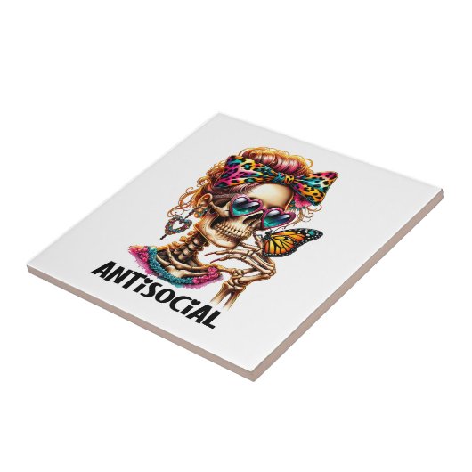 Skelettmaus Fliese (Seite)